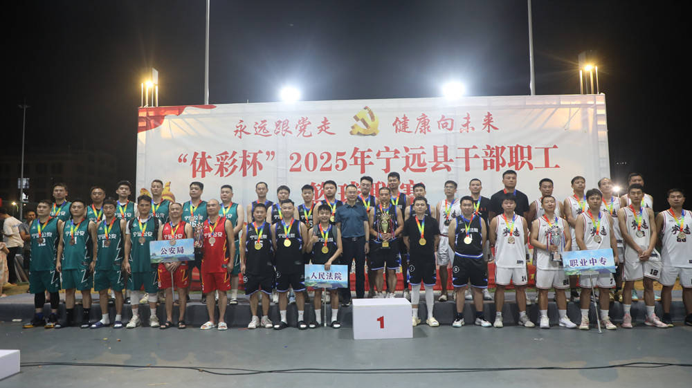 宁远县干部职工男子篮球联赛圆满闭幕
