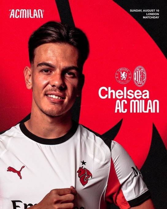 切尔西vs米兰首发：帕尔默、吉滕斯先发，佩德罗、内托登场