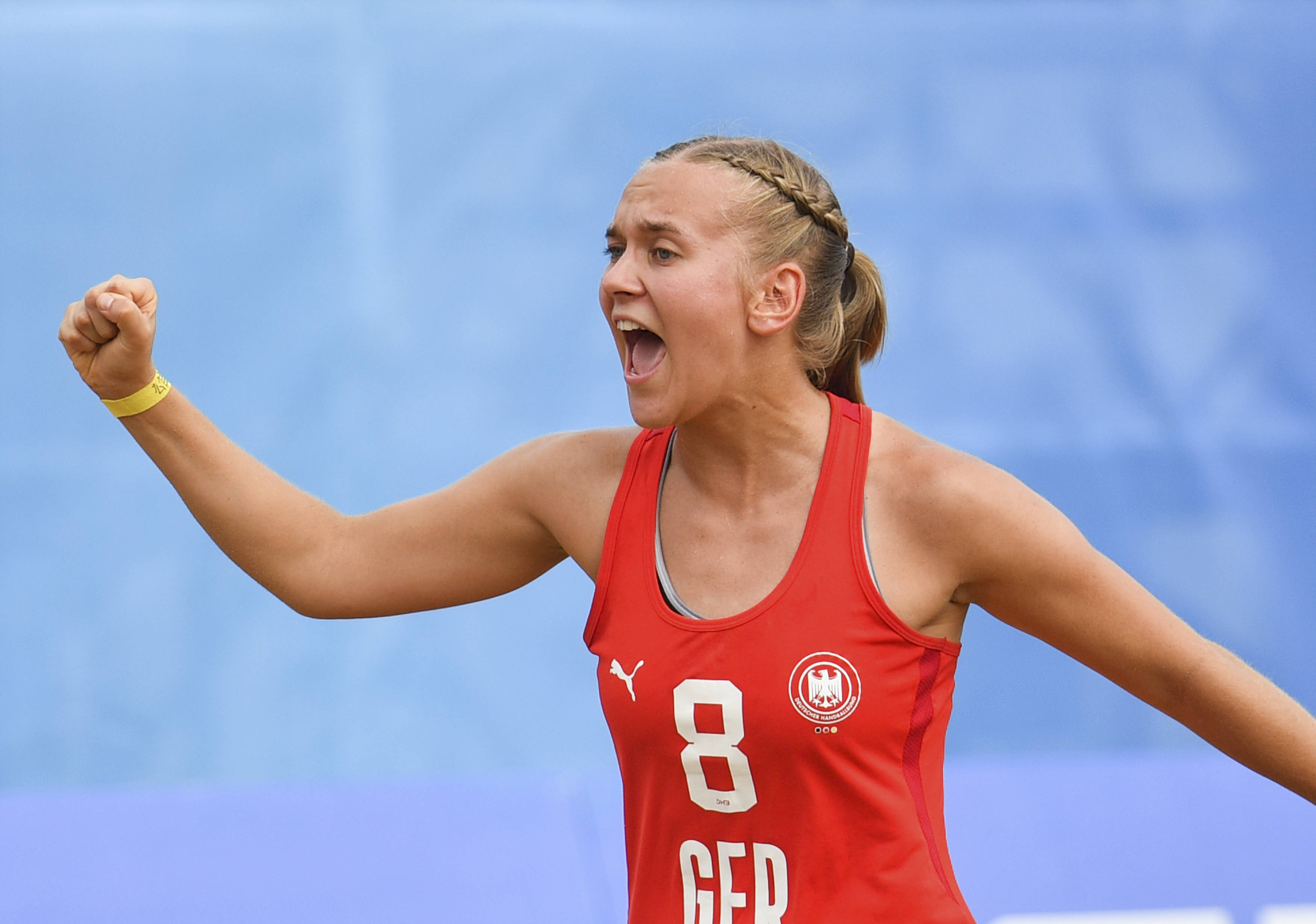 （成都世运会）沙滩手球——女子半决赛：德国队胜丹麦队