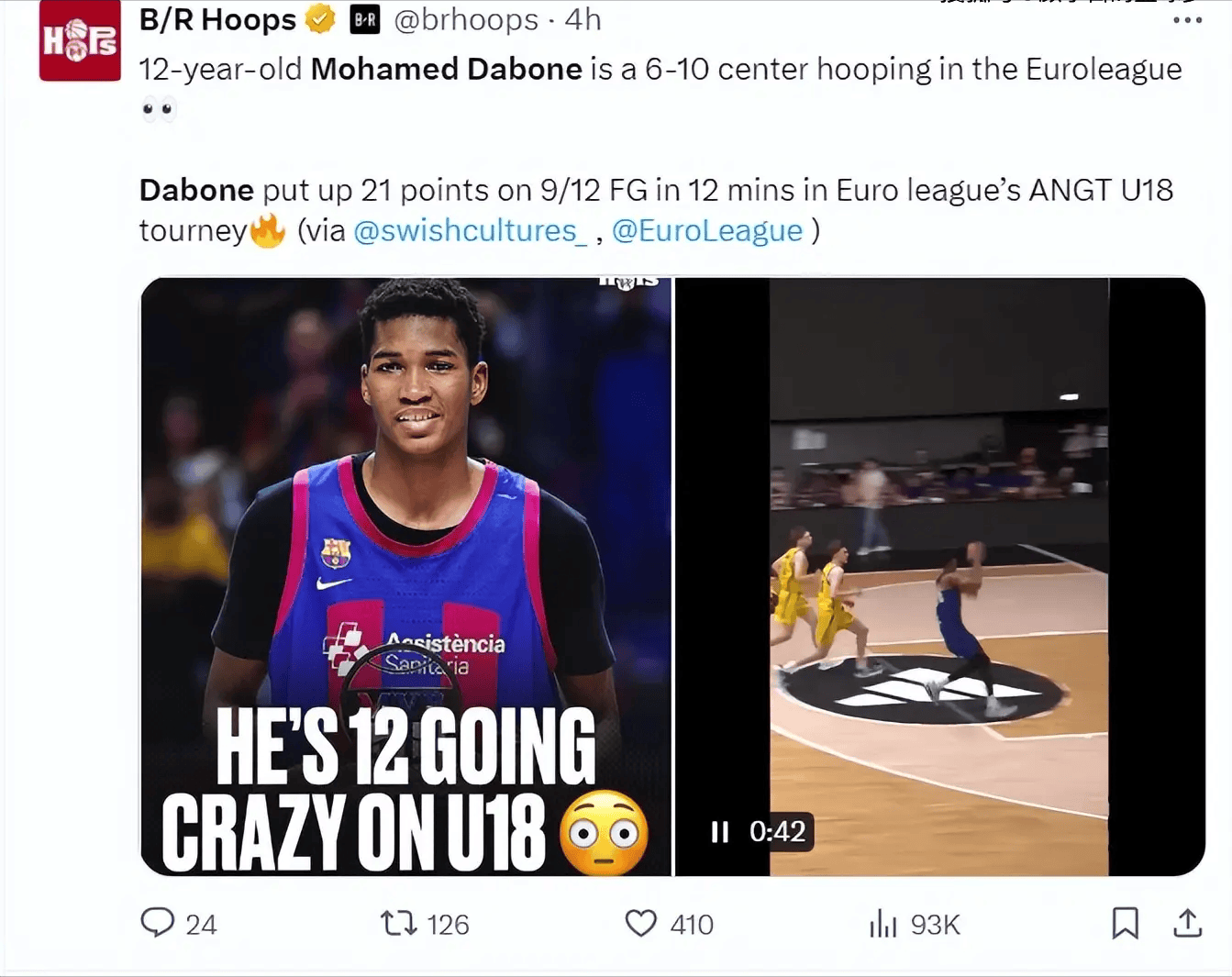 天赋怪再现，文班+字母结合体！他才13岁，NBA恐要变天