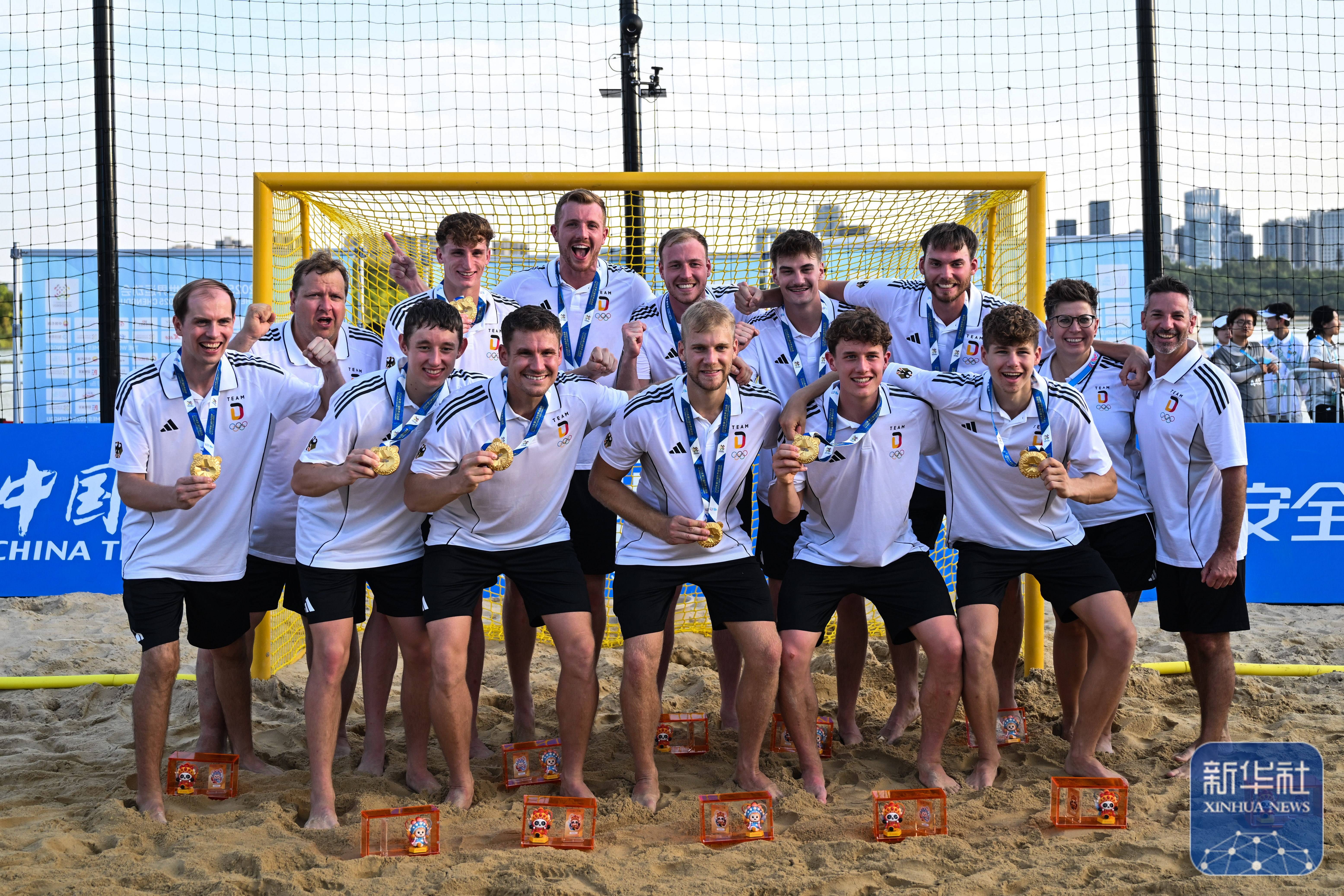 成都世运会｜沙滩手球男子决赛：德国队夺冠