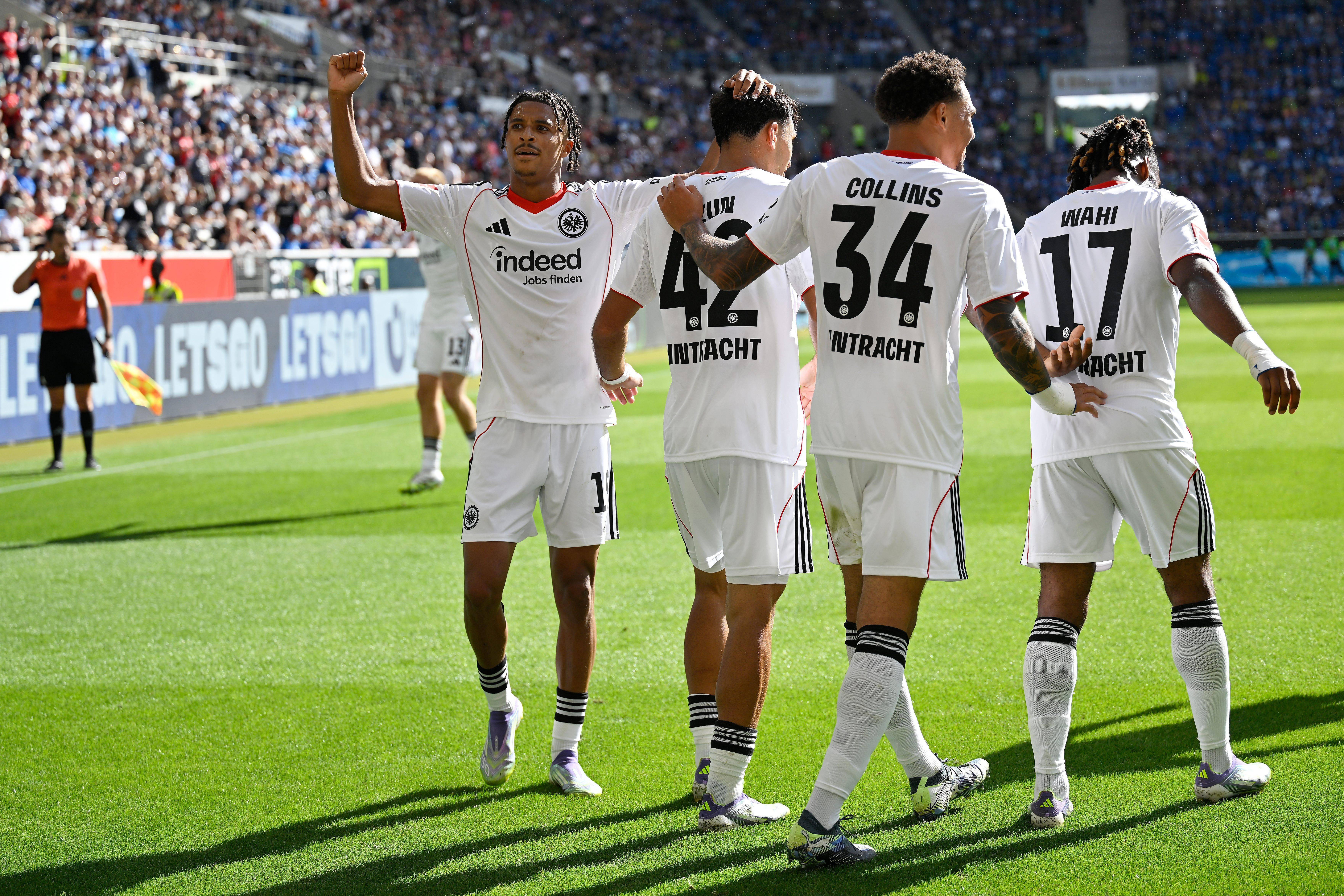 (体育)足球——德甲:法兰克福胜霍芬海姆